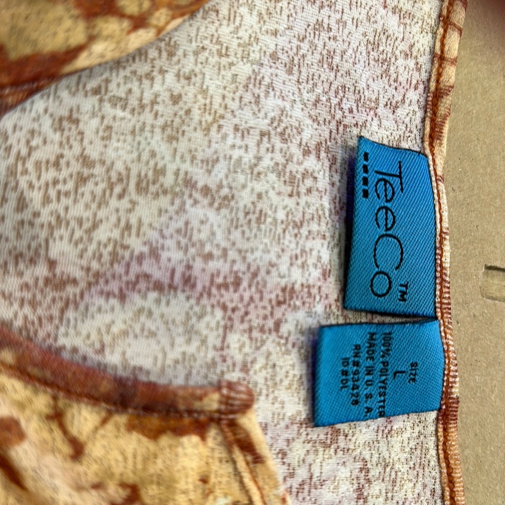 Tee Co patterned shirt L